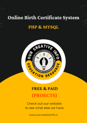 Online Birth Certificate System